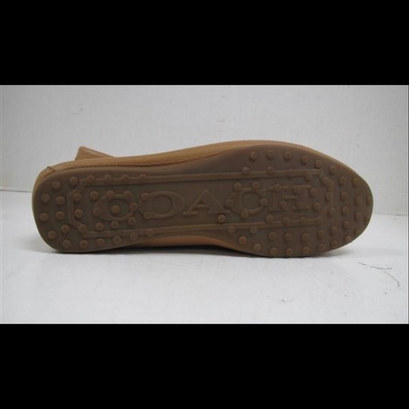 Authentic Coach Light Tan Leather Loafers size M 7 - Picture 9 of 9
